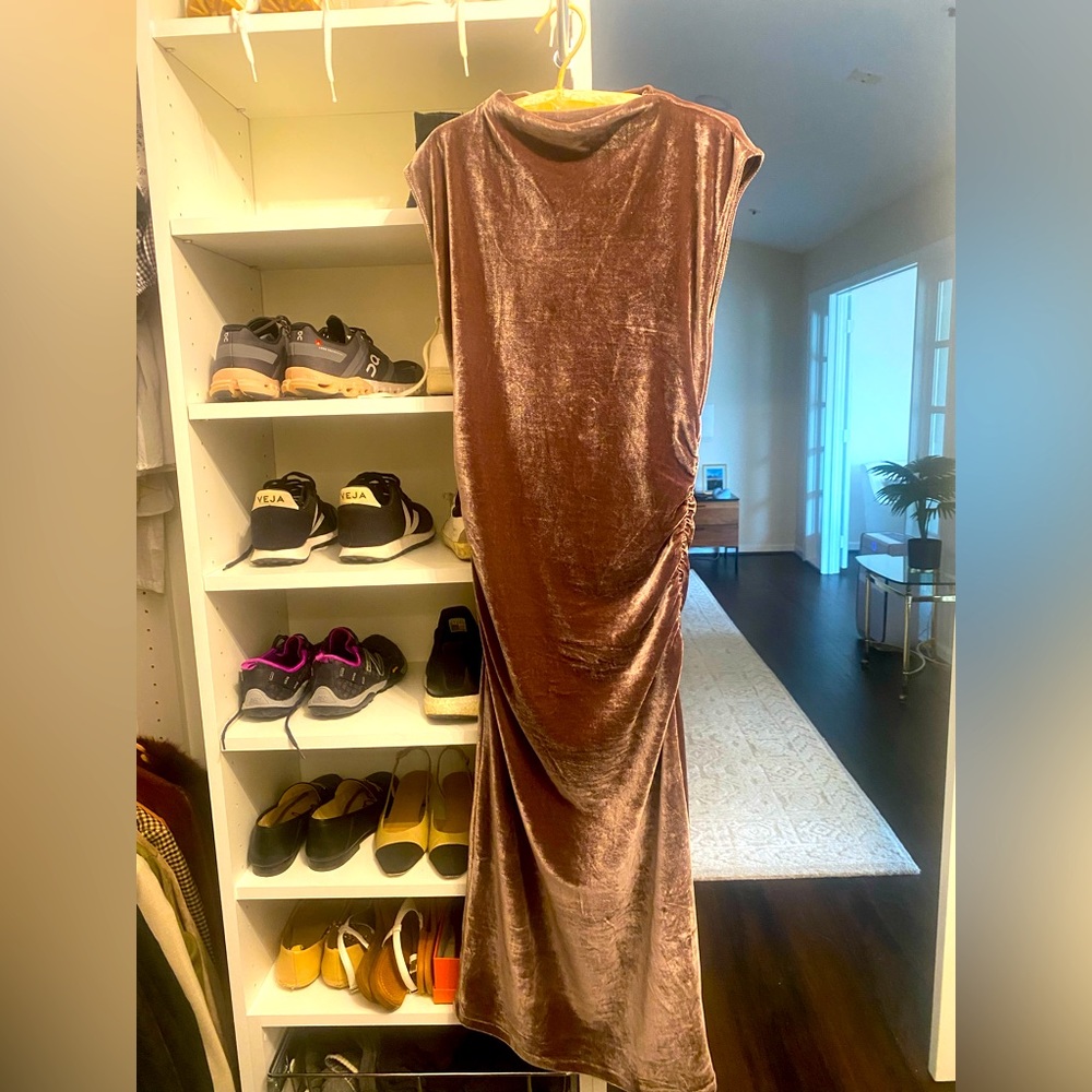 Target mauve velvet dress size XS worn only once